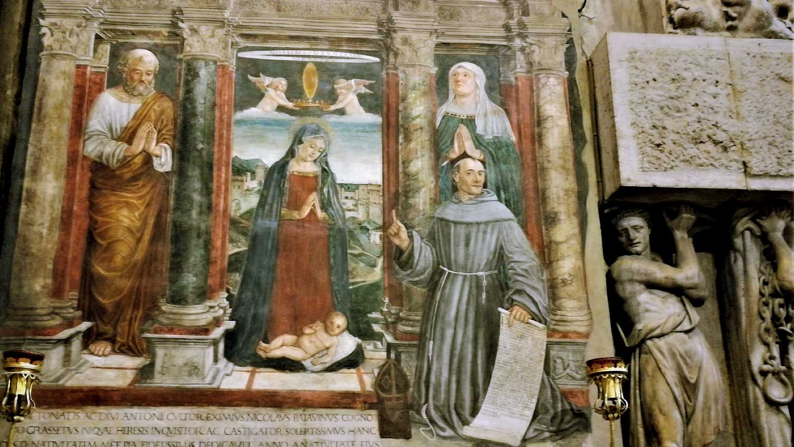 Padova Padua Fresco Basilica sant'Antony Affresco Sant'Antonio